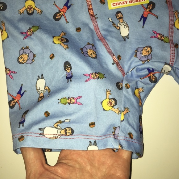 Last Size! MEDIUM Bob’s Burgers CRAZY BOXER Trunk - Picture 5 of 8